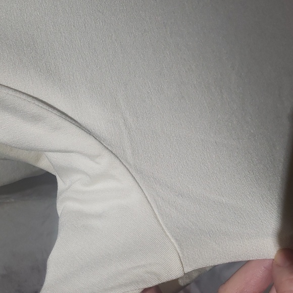 Nwot G by Guliana mock neck ecoluxe knit long sleeve tee 1X cream - Picture 5 of 8